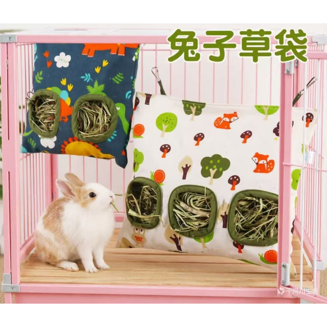 兔子豚鼠龙猫荷兰猪喂食草架草袋