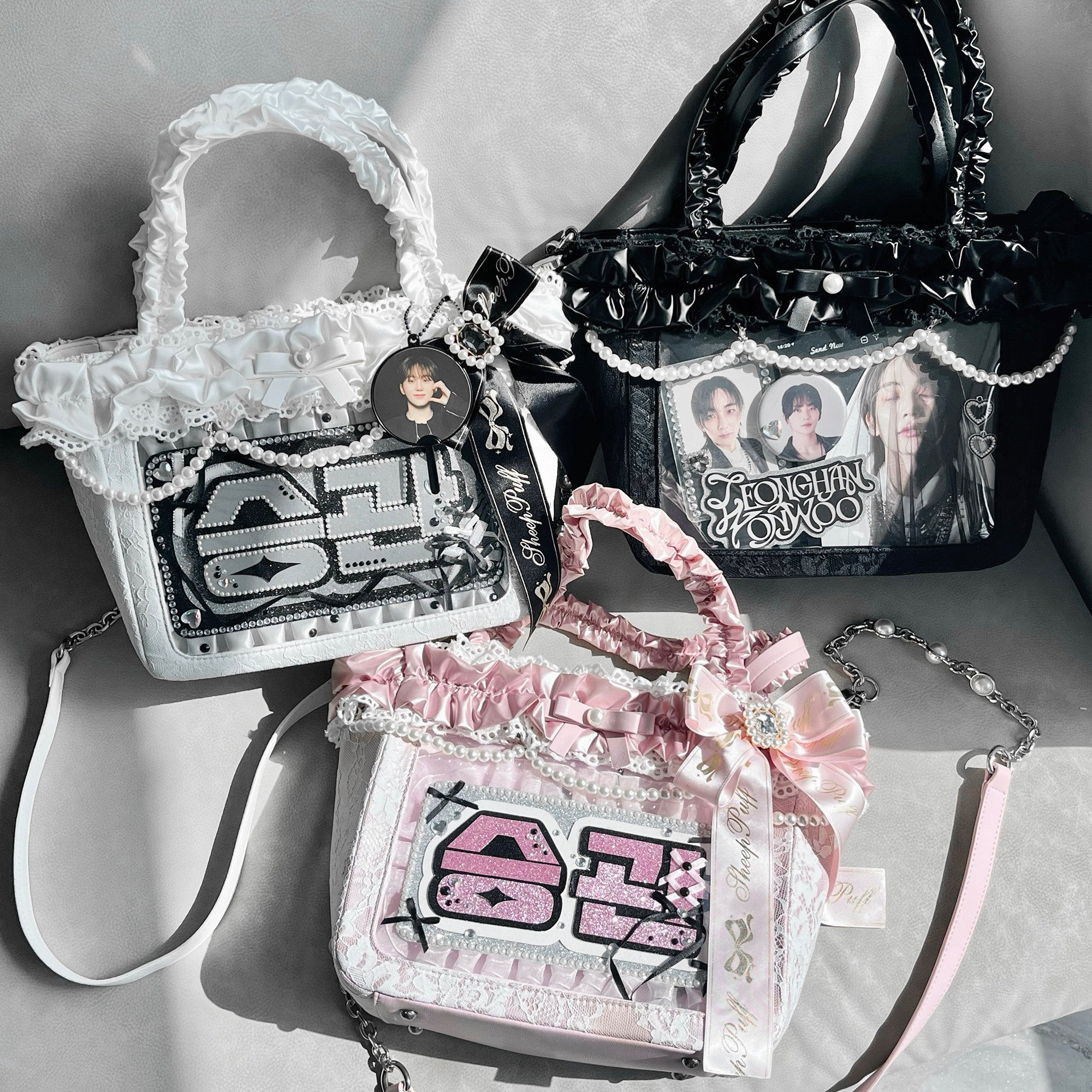 【现货】蕾丝痛原创设计量产系花边痛包娃包追星二次元手提单肩包,箱包皮具/热销女包/男包,痛包,淘宝优惠券,粉丝福利购,淘宝优惠卷