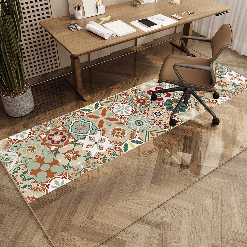 美式转椅脚垫软玻璃透明地垫地板保护膜家用书房电脑椅垫子防油垫,居家布艺,转椅地垫,淘宝优惠券,粉丝福利购,淘宝优惠卷