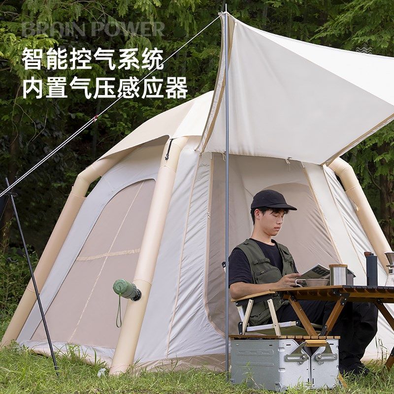 牧行气垫床帐篷充气泵打气筒户外露营便携自动浆板皮划艇电动气泵