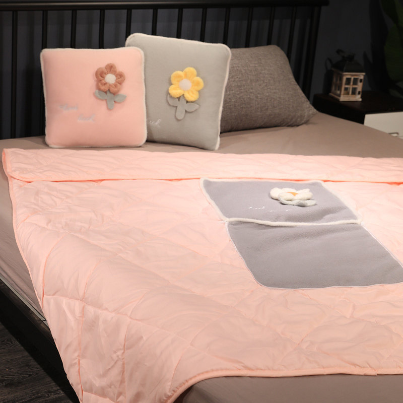 花朵抱枕被二合一两用靠垫午睡枕办公室午休空调被车载腰靠折叠被,居家布艺,抱枕被,淘宝优惠券,粉丝福利购,淘宝优惠卷