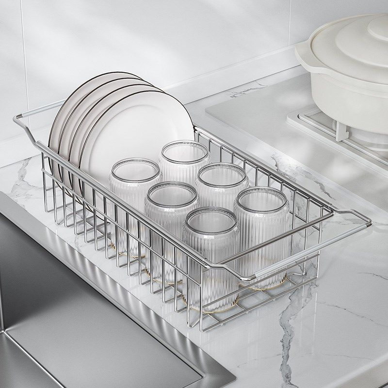 不锈钢厨房水槽沥水篮家用洗水池碗碟果蔬置物架多功能伸缩滤水篮,厨房/烹饪用具,水槽置物架,淘宝优惠券,粉丝福利购,淘宝优惠卷