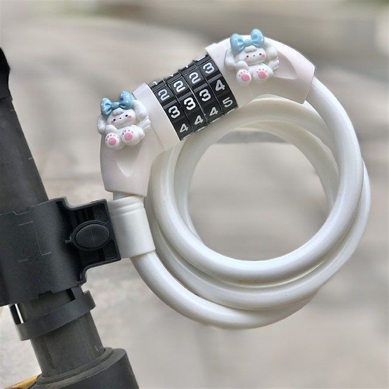 自行车密码锁防盗卡通可爱防盗锁山地公路单车山地车钢缆车锁,基础建材,自行车锁,淘宝优惠券,粉丝福利购,淘宝优惠卷