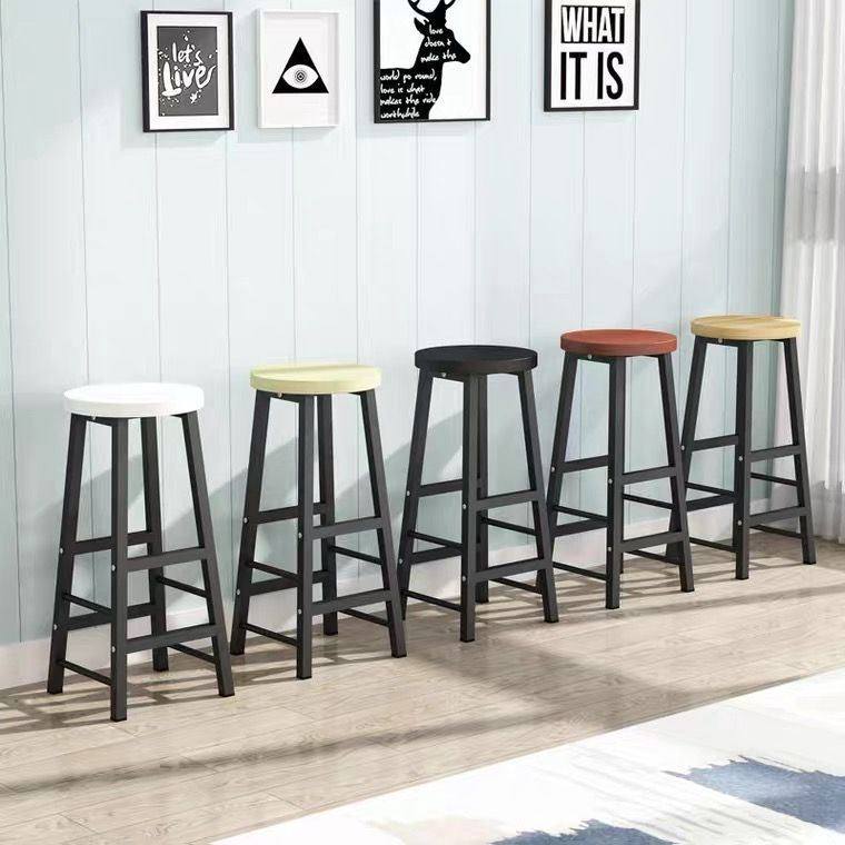 吧台椅子奶茶店高脚凳酒吧椅家用靠背吧台凳简约铁艺前台高脚桌椅,商业/办公家具,酒吧椅,淘宝优惠券,粉丝福利购,淘宝优惠卷