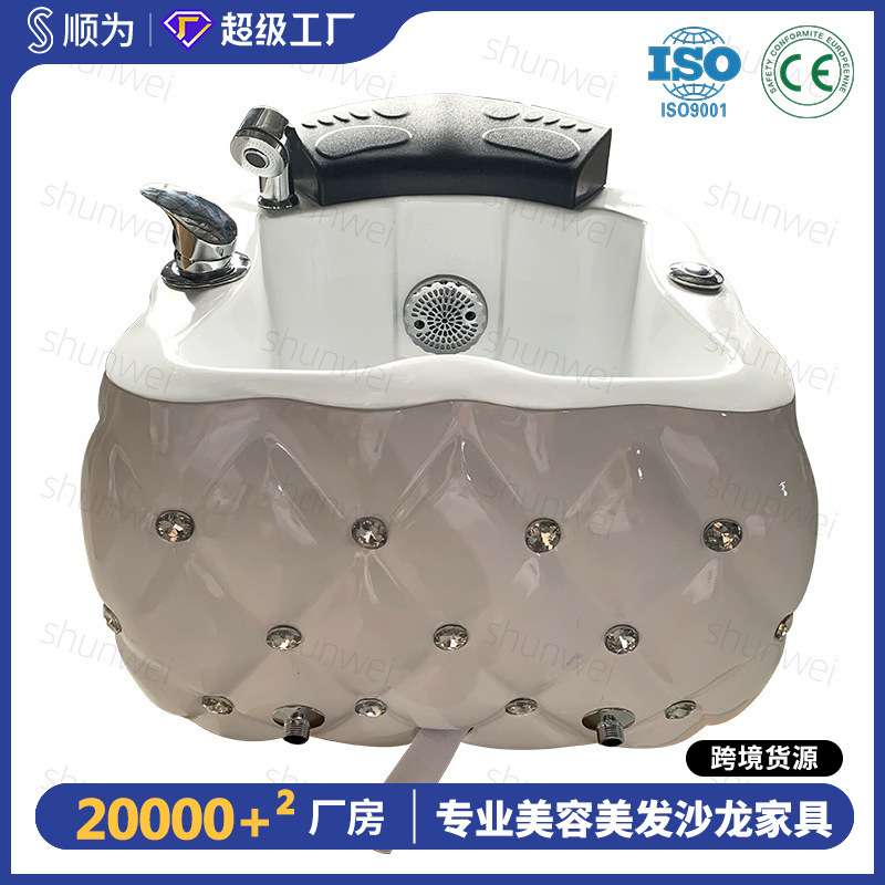 足浴盆智能泡脚家用商用美甲店带冲浪七彩灯按摩泡脚桶足浴器