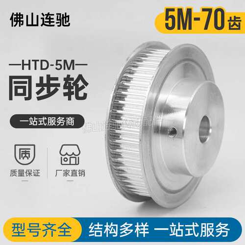 同步轮HTD5M-70齿 精加工内孔15/17/19/20 /22/24/25BF型70P5M150