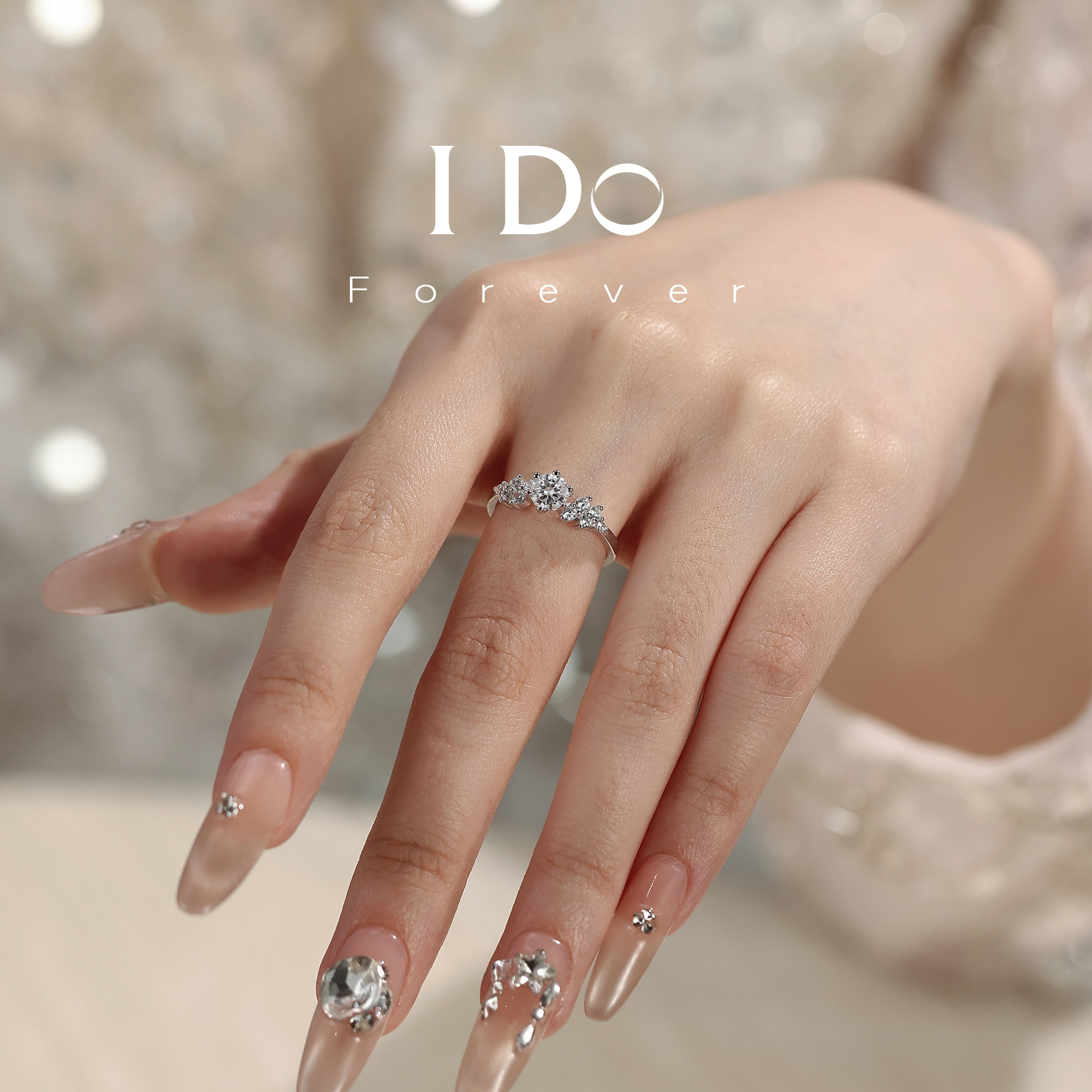 IDOForever培育钻石一克拉钻戒图片