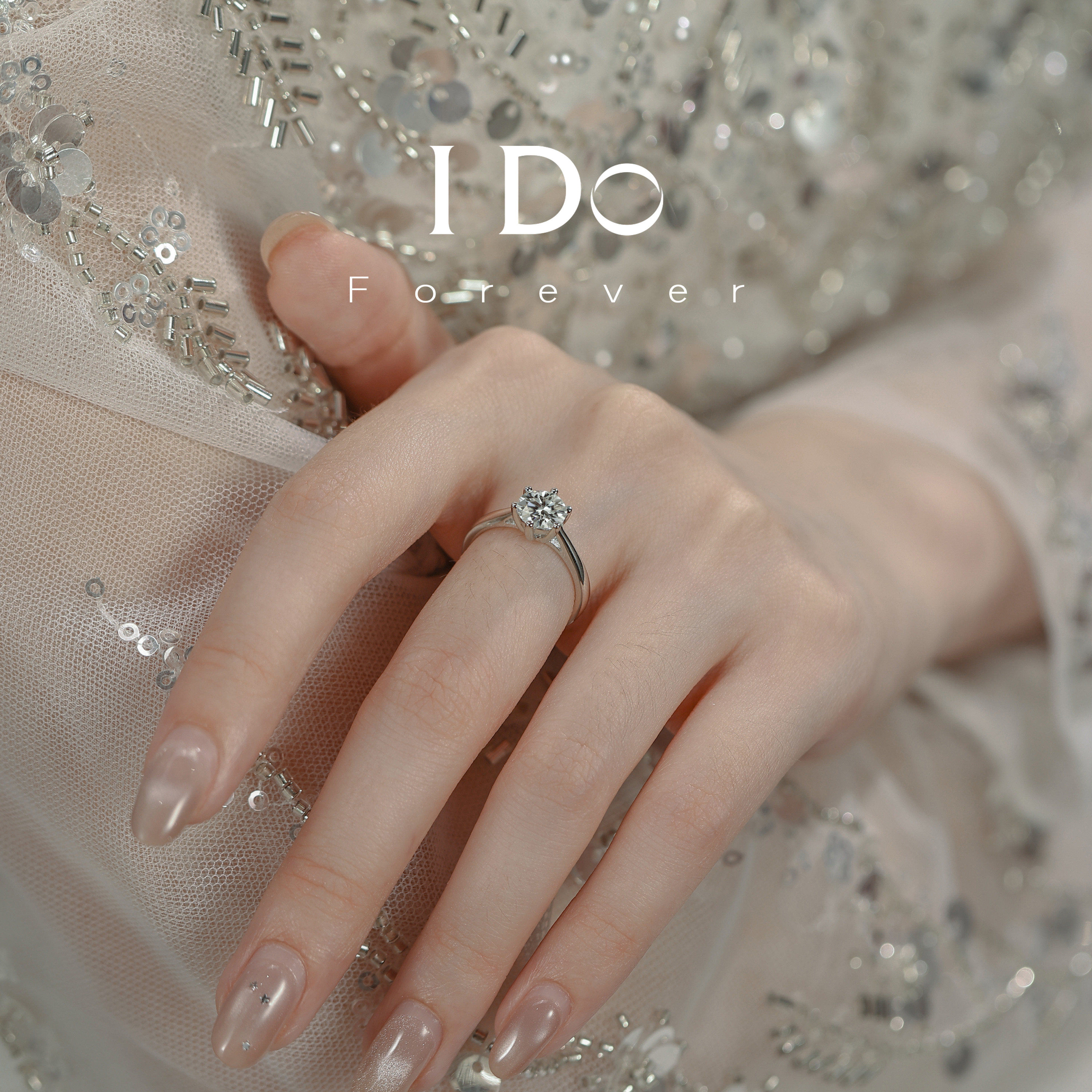 IDOForever培育钻石一克拉戒指图片