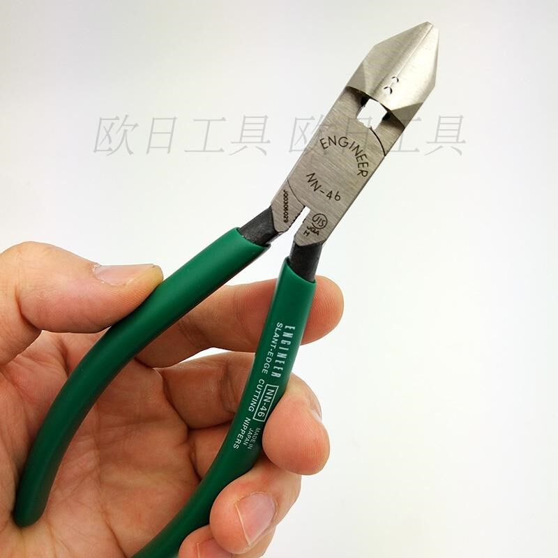 engineer日本工程师带剥线孔偏口斜嘴钳 NN-45 5寸  NN-46 6寸