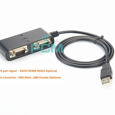 USB转串行RS232/422/485串口适配器工业级双向传输232转USB串口线