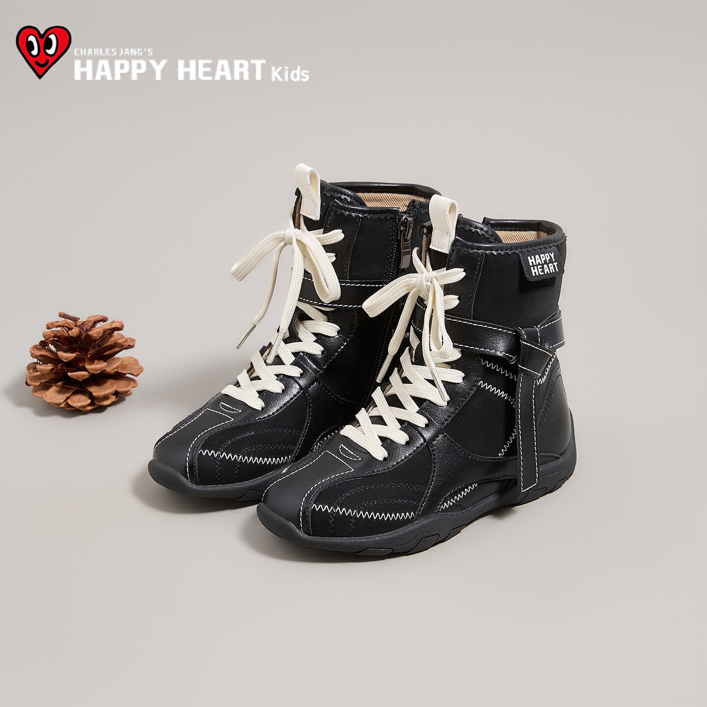 HAPPYHEART女童马丁靴舒适软底