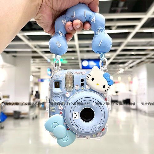 拍立得迷你12保护壳可爱KT云朵挂绳适用富士mini11/se相机保护套