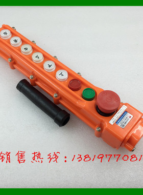 宝鼎防雨型起重机按钮开关CLD-64BH带急停钮9个按键行车控制器