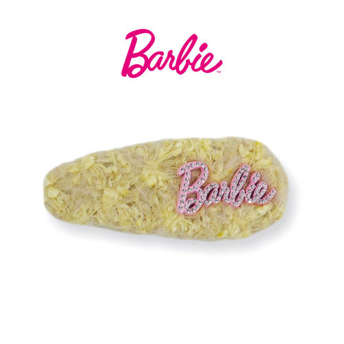 Barbie芭比官方正品秋冬毛绒发夹