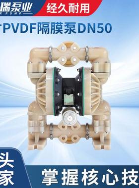 厂家供应BQG50PVDF隔膜泵DN502寸氟塑料隔膜泵白色清漆隔膜泵