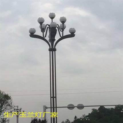 高低臂双头路灯杆大功率市政道路照明路灯led太阳能路灯工程照明