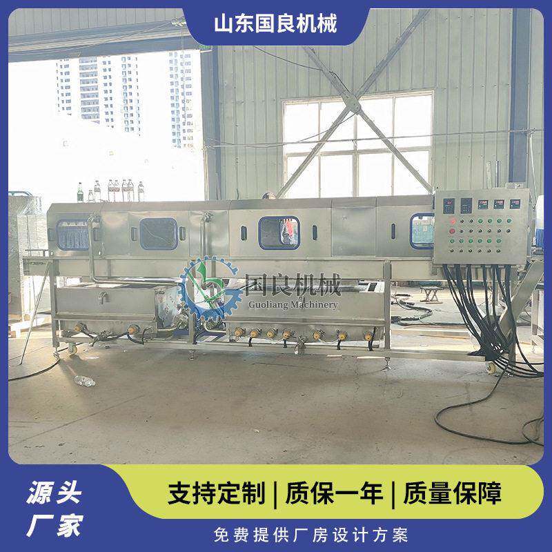 隧道式低温巴氏杀菌机玻璃米酒灭菌机全自动装饮料灭菌设备