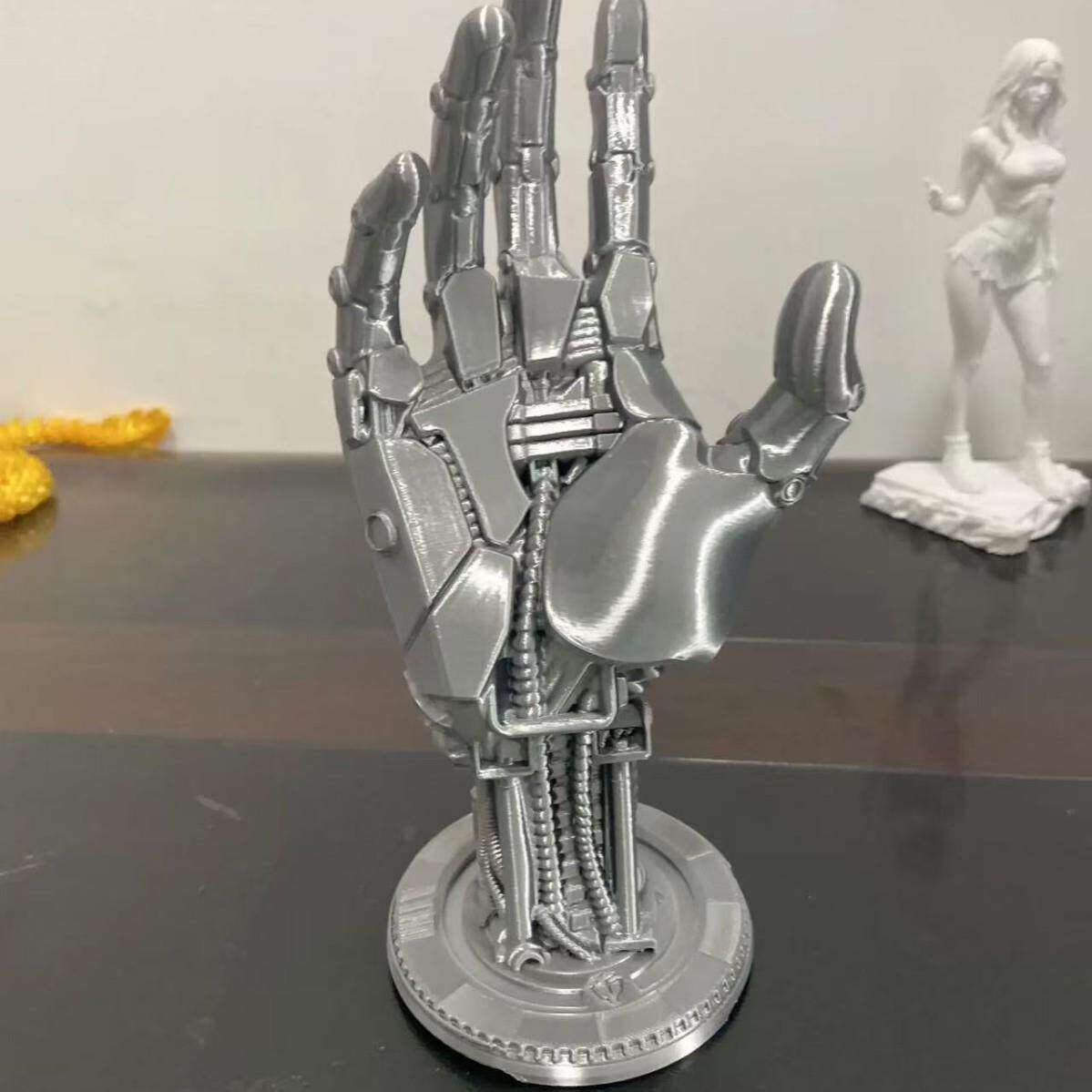 3d打印机械手创意风格桌面摆件玩具赛博朋克风手串游戏手柄支架