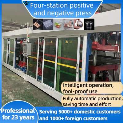 Plastic positive and negative pressure molding machine