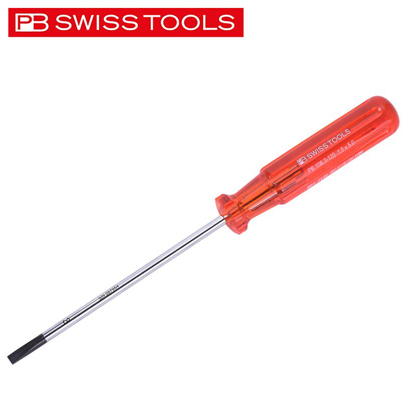 PB SWISS TOOLS接线端子专用螺丝刀瑞士进口一字电工空开插排起子