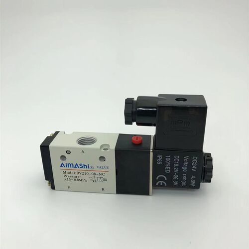 原装正品AMSi 3V210-08-NC电磁阀 二位三通气阀 AC220V DC24V