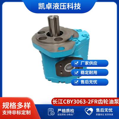 供应工程机械配件液压泵厂家排量63长江CBY3063-2FR齿轮油泵