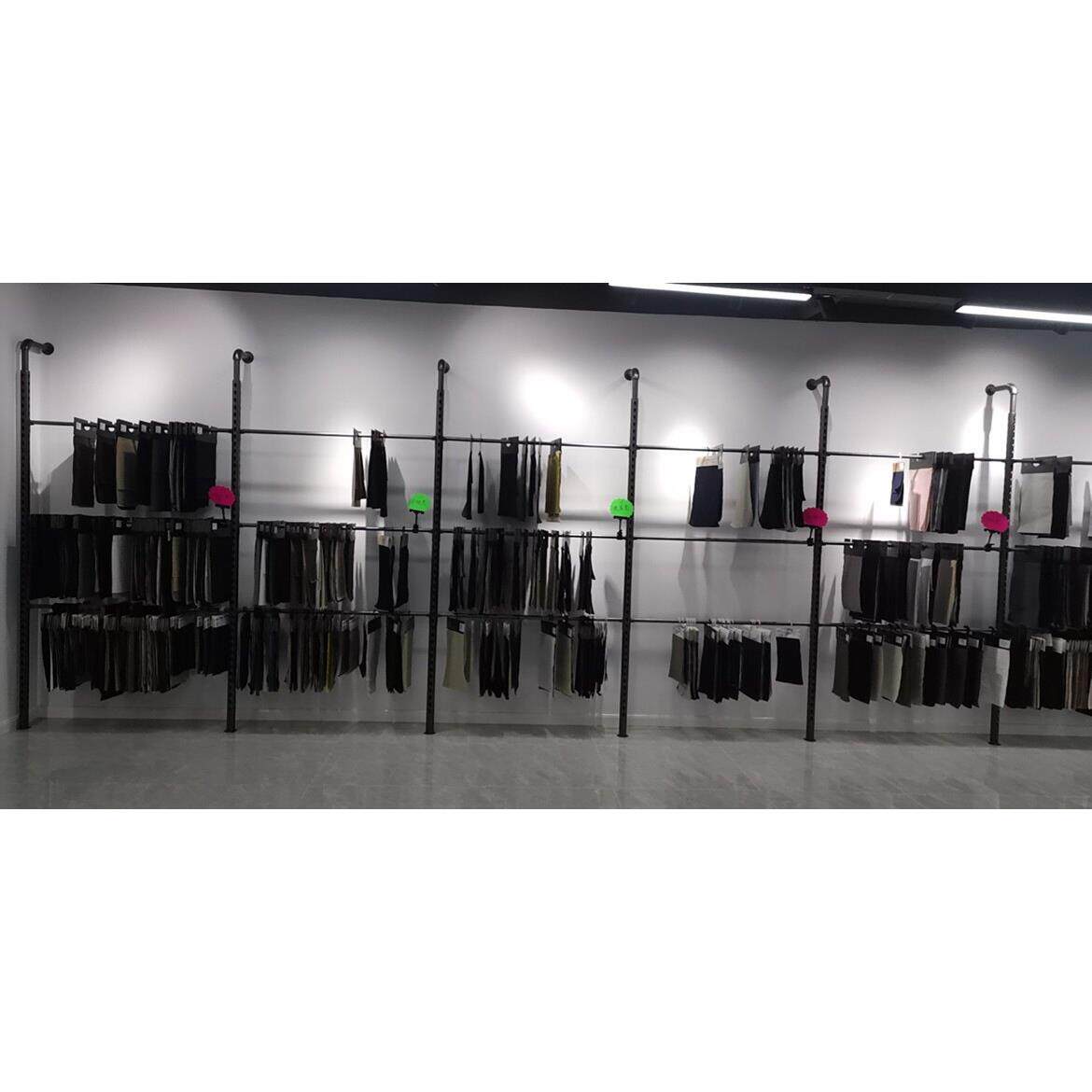 服装店衣架展示架货架布料架车膜架葫芦孔立柱挂衣服架子组合架