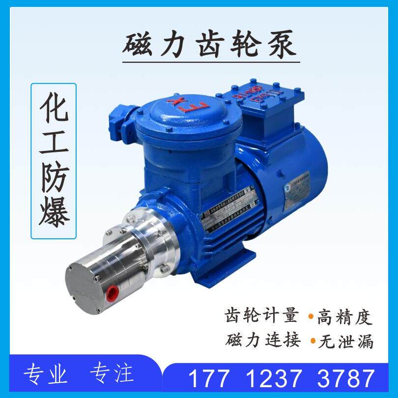 齿轮计量泵化工防爆定量泵耐腐蚀磁力齿轮泵有机溶剂微量输送泵