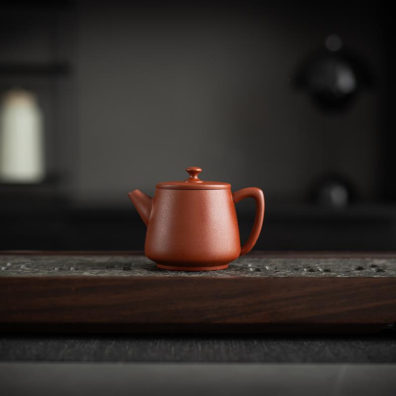 紫砂石瓢壶龙蛋茶壶半手工朱泥凤鸣壶新中式高端泡茶壶家用茶具