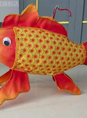 道手持灯发鱼光传鱼统手工笼大花灯非遗鱼灯金NAP鱼拍摄具定制