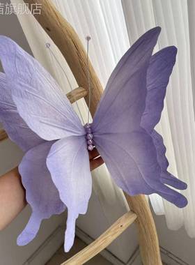 纸艺大景蝶Q68129套商装蝴粉色场美陈高档橱窗装饰花酒店造布置活