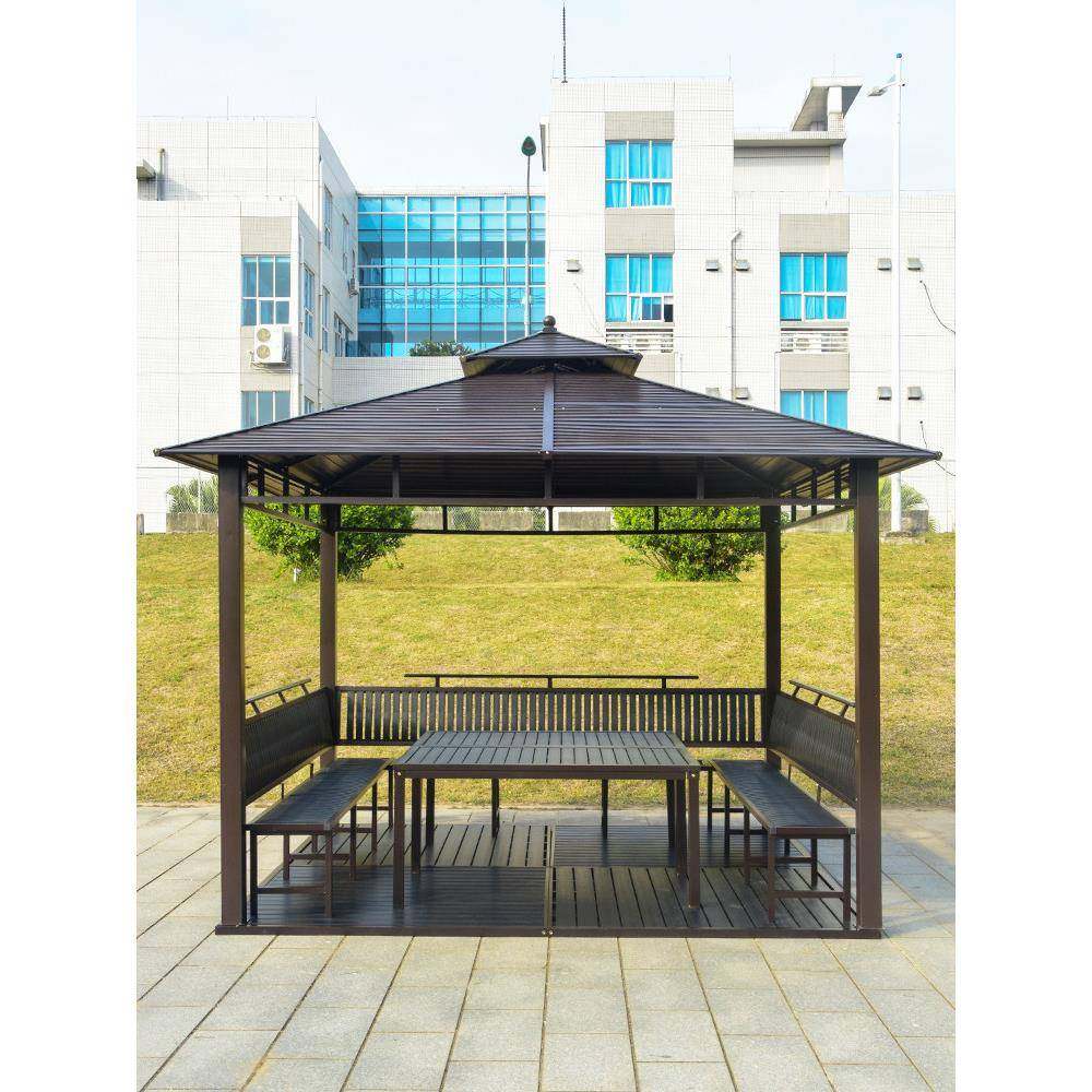 户外凉亭别墅庭院农家乐院子帐篷露台四角镀锌凉亭新中式铁艺亭子,商业/办公家具,景观廊架,淘宝优惠券,粉丝福利购,淘宝优惠卷