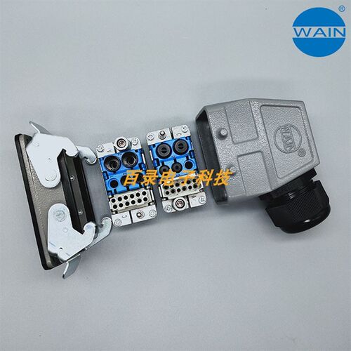 WAIN唯恩重载连接器 12针信号2路8mm2路6mm集成组合 哈丁浩亭插头
