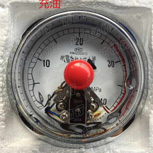 ZF 珠峰 耐震 充油 电接点压力表 YXK100III 25 40 60 mpa 包邮