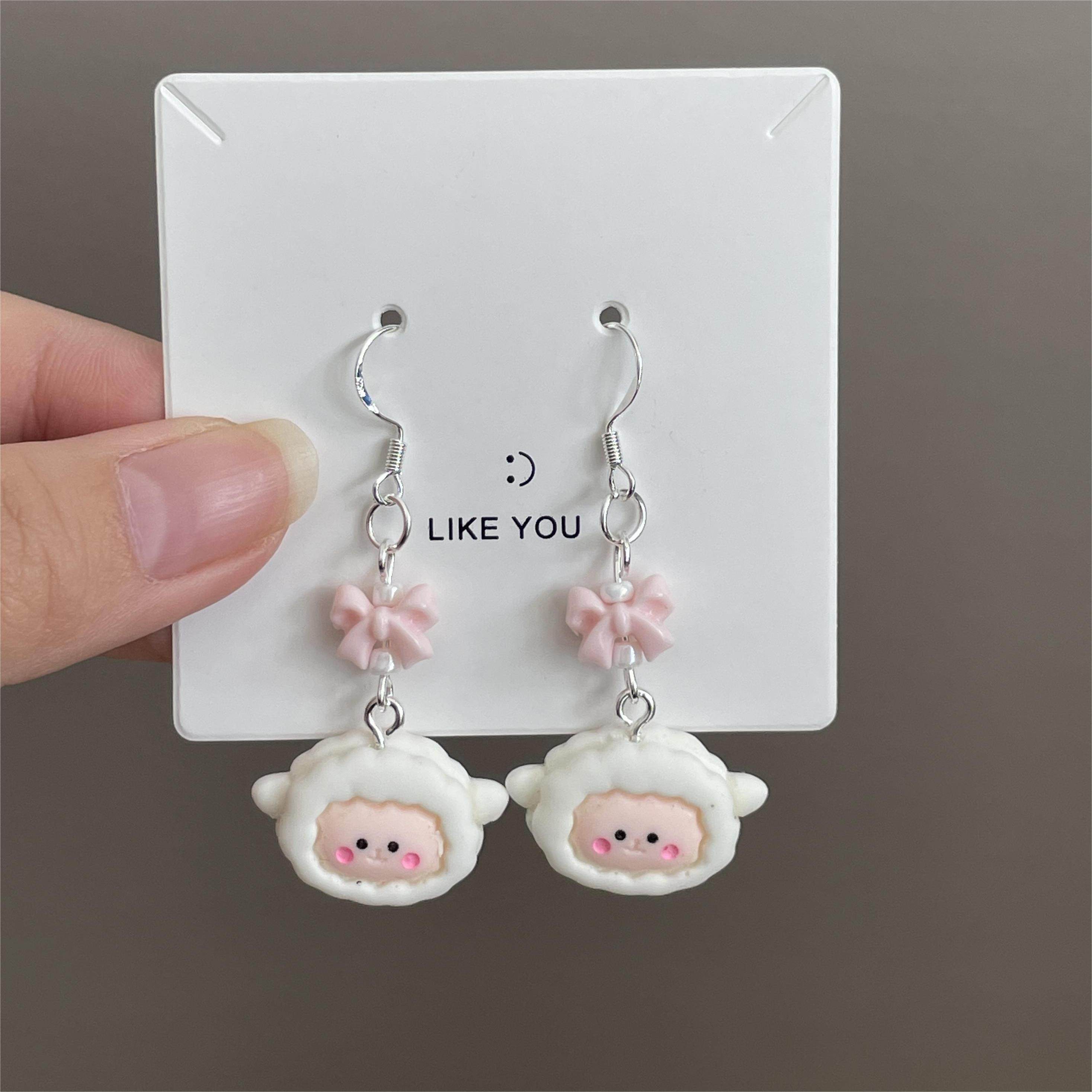 手饰品耳饰耳环耳钉可爱卡通韩系耳夹手作猫咪小众女礼物精致原创,饰品/流行首饰/时尚饰品新,银饰耳饰,淘宝优惠券,粉丝福利购,淘宝优惠卷