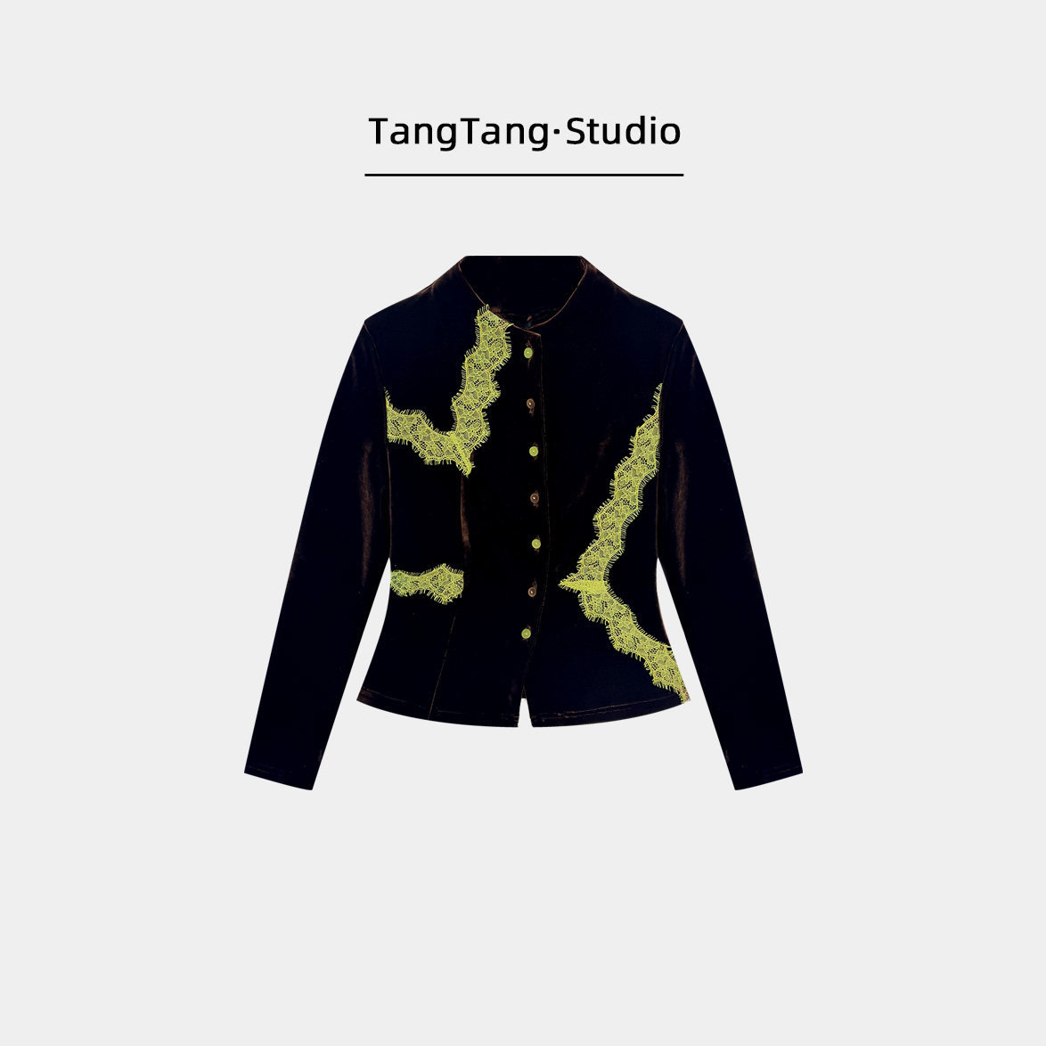 【TangTang·Studio】抹茶蕾丝外套高级气质女装-133850