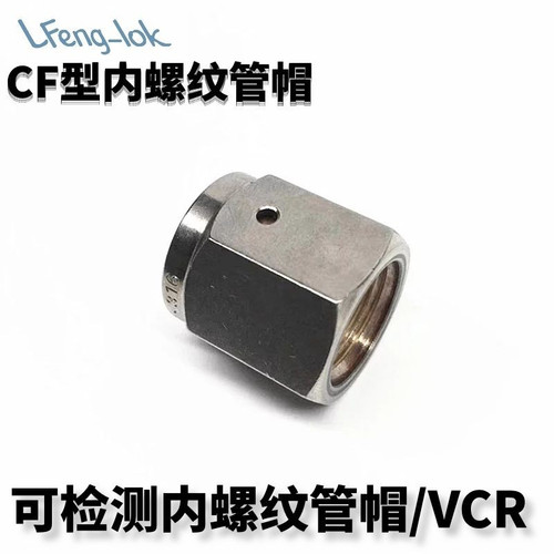 SS316不锈钢CF型内螺纹管帽 VCR检测口内螺纹堵帽