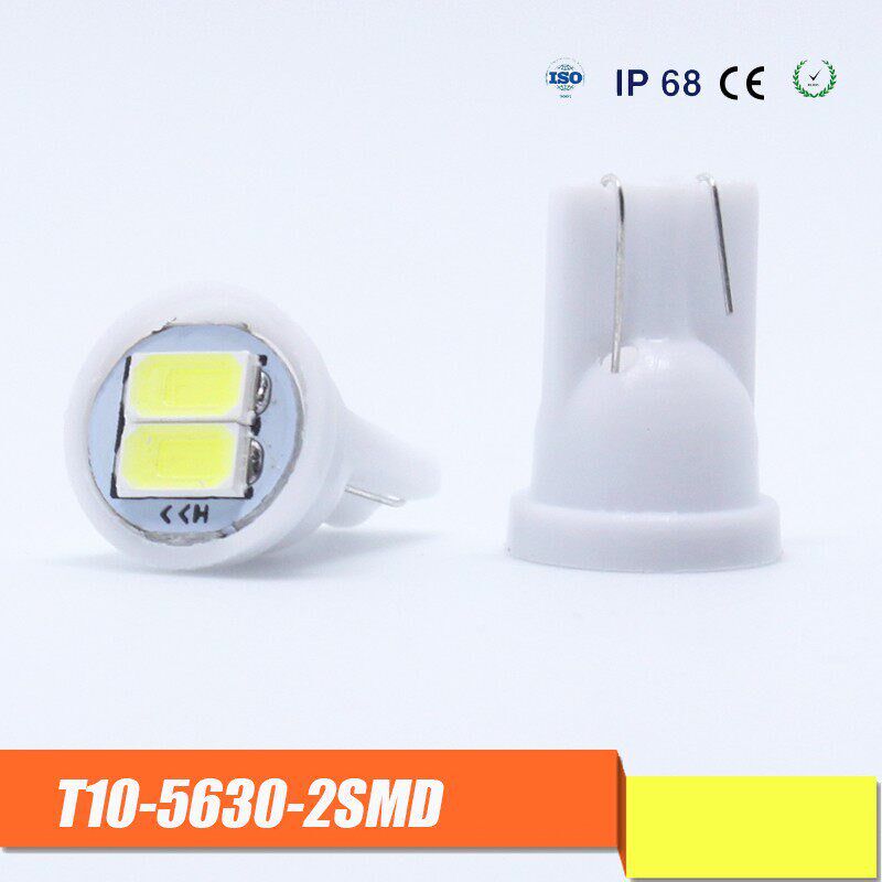 示宽灯超亮led透镜汽车车外灯日行灯改装通用行车灯t10冰蓝小灯泡