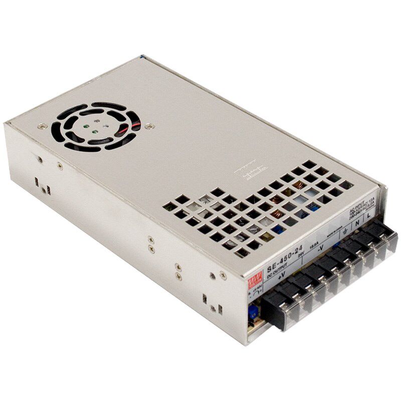 正品明纬直流开关电源SE-450-24 450VA 24VDC 14.6A(代替NES)