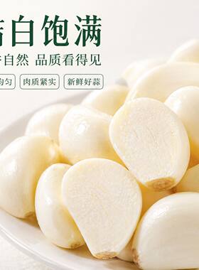 餐饮重5斤净重4.7斤产地直销不泡水带金乡大蒜蒜米新鲜去皮