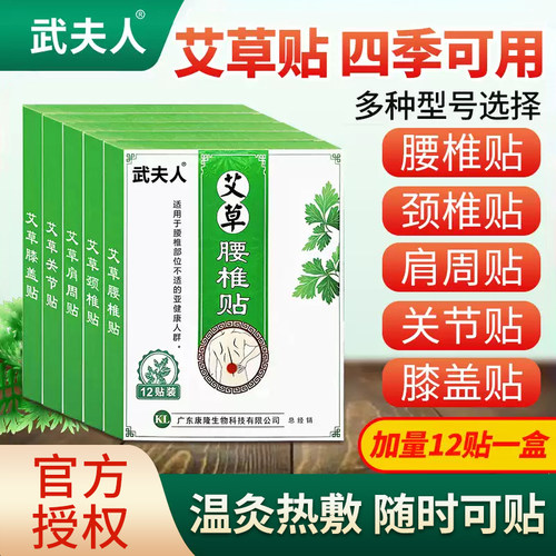 武夫人艾灸腰椎膝盖关节疼痛药贴