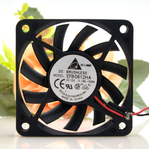 原装台达 EFB0612HA 6010 12V 0.18A 6CM 超薄 机箱 散热设备风扇