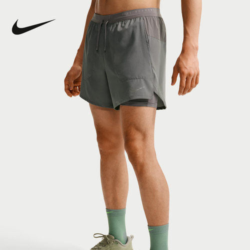 NIKE耐克夏季新款Dri-FIT 男子速干二合一运动跑步短裤IF2035-084