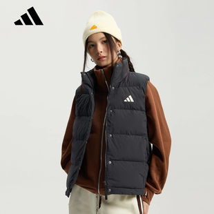 adidas阿迪达斯Helionic羽绒背心秋冬女拒水防风保暖马甲KH3973