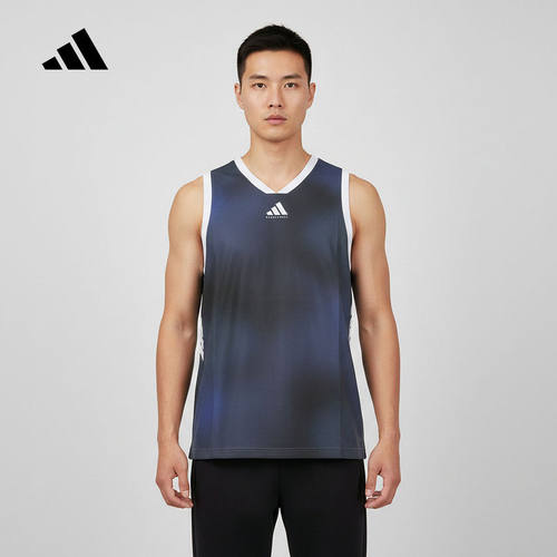 adidas阿迪达斯2026秋男速干亲肤篮球运动无袖TOS背心上衣 LD2862