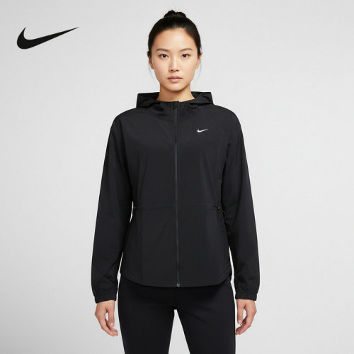 NIKE耐克女外套26春新款跑步健身运动训练梭织连帽夹克IF1167-010