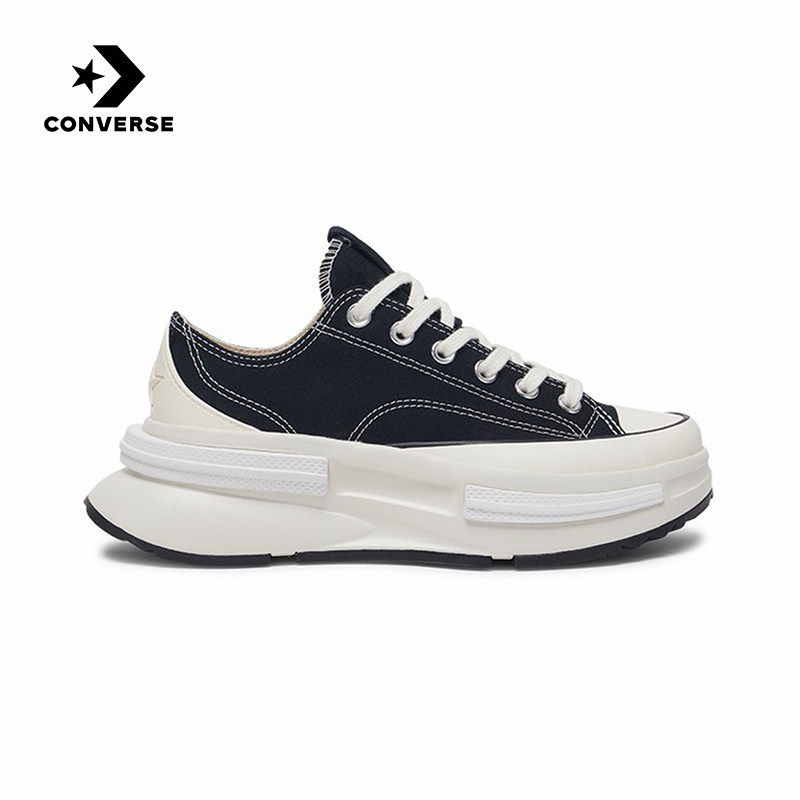 Converse匡威男女鞋Run Star LegacyCX黑白拼接夹心帆布鞋A11489C