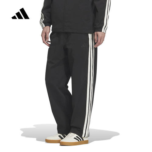 【大码】adidas阿迪达斯三条纹拒水梭织运动休闲裤春男长裤KR2531