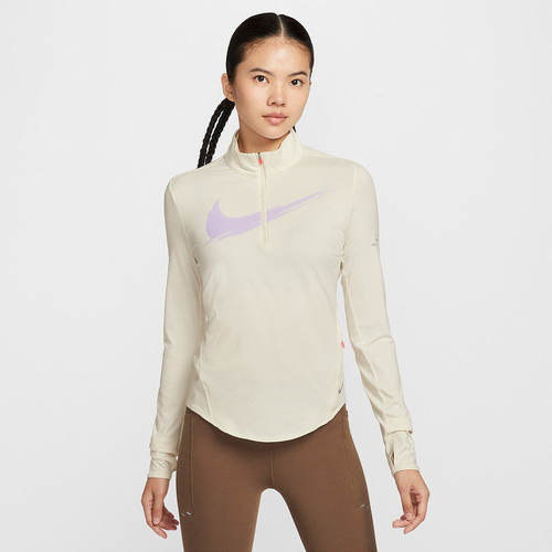 耐克SWIFT DRI-FIT女子防晒速干跑步上衣半拉链运动T恤IO0252-047