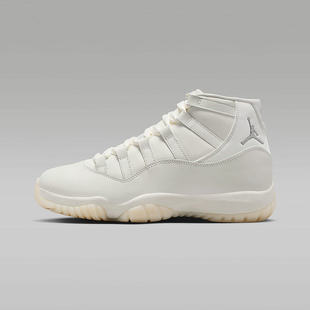 耐克女鞋Air Jordan 11 AJ11珍珠白高帮复古休闲篮球鞋AR0715-110
